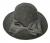 Laidies Wool Wide Brim Hat With Satin Bow